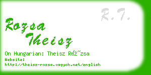 rozsa theisz business card